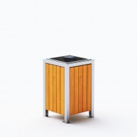 Kosze miejskie Modern ze stali nierdzewnej kod: 0213SN