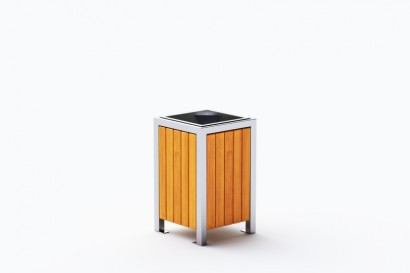 Kosze miejskie Modern ze stali nierdzewnej kod: 0213SN