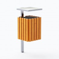 Kosze miejskie Modern ze stali nierdzewnej kod: 0209SN