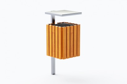 Kosze miejskie Modern ze stali nierdzewnej kod: 0209SN