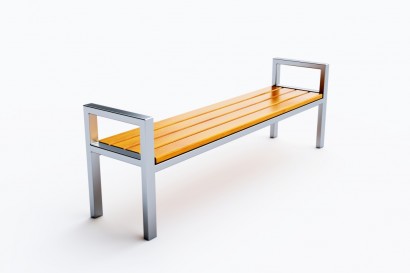 Ławki parkowe Modern ze stali nierdzewnej kod: 0115SN