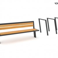 Stojaki rowerowe ze stali nierdzewnej Ottawa, kod: 0825SN