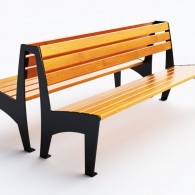 Ławki parkowe dwustronne Nike, kod: 0129