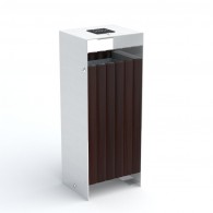 Kosze parkowe ze stali nierdzewnej Efekt kod 0252SN