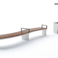 Ławki parkowe Loara kod 0151A