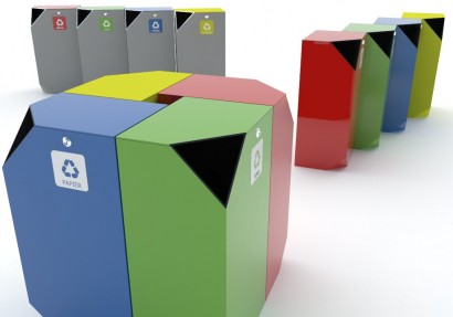 Pojemniki do segregacji odpadów Qube