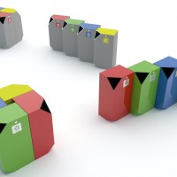 Pojemniki do segregacji odpadów Qube