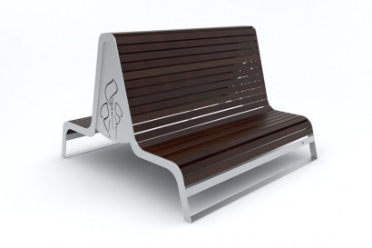 Ławki parkowe dwustronne Trento, kod: 0174