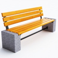 Ławki betonowe Efekt kod: 0126