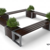 Ławki parkowe Modern kod: 0122