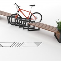 Ławki parkowe, donice miejskie, stojaki na rowery Modern
