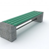 Ławki parkowe z tworzywa sztucznego Efekt kod: 0126A TS