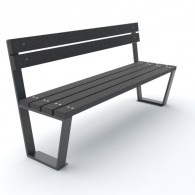 Ławki parkowe z tworzywa sztucznego Novara kod: 0163 TS