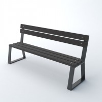 Ławki parkowe z tworzywa sztucznego Novara kod: 0159 TS