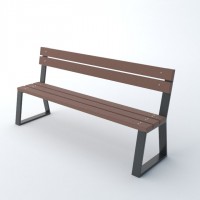 Ławki parkowe z tworzywa sztucznego Novara kod: 0159 TS