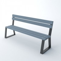 Ławki parkowe z tworzywa sztucznego Novara kod: 0159 TS