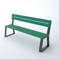 Ławki parkowe z tworzywa sztucznego Novara kod: 0159 TS