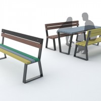 Stoły miejskie z tworzywa sztucznego Novara kod: 1106 TS