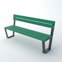 Ławki parkowe z tworzywa sztucznego Novara kod: 0163 TS