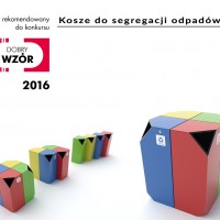 Pojemniki do segregacji odpadów Qube